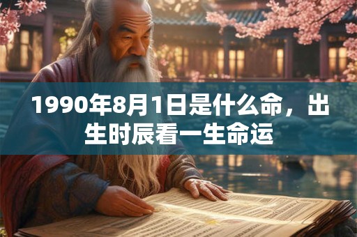 1990年8月1日是什么命,出生时辰看一生命运 1990年8月1日是什么命,出生时辰看一生命运