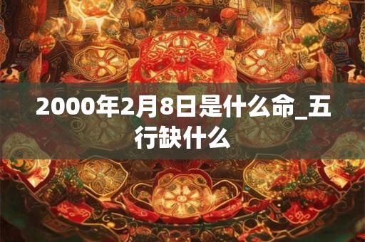 2000年2月8日是什么命_五行缺什么