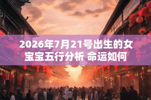 2026年7月21号出生的女宝宝五行分析 命运如何