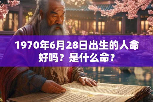 1970年6月28日出生的人命好吗？是什么命？
