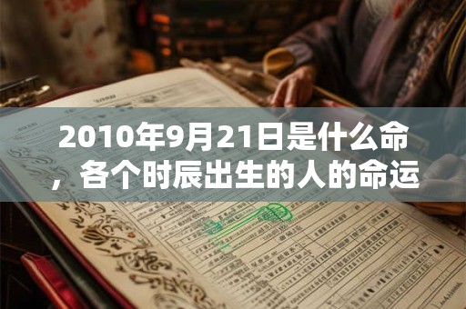 2010年9月21日是什么命，各个时辰出生的人的命运