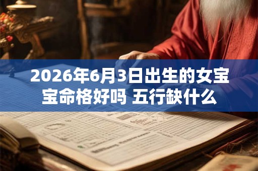 2026年6月3日出生的女宝宝命格好吗 五行缺什么 2026年6月3日出生的女宝宝命格好吗 五行缺什么