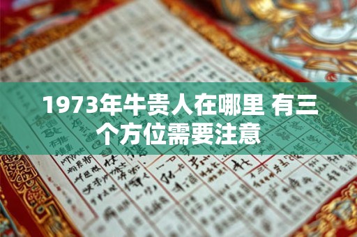 1973年牛贵人在哪里 有三个方位需要注意