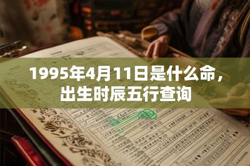 1995年4月11日是什么命,出生时辰五行查询 1995年4月11日是什么命,出生时辰五行查询