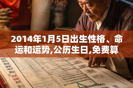 2014年1月5日出生性格、命运和运势,公历生日,免费算命 2014年1月5日出生性格、命运和运势,公历生日,免费算命