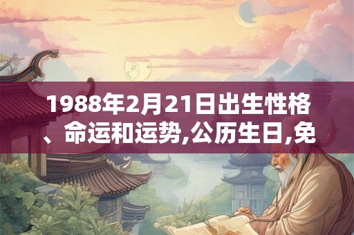 1988年2月21日出生性格、命运和运势,公历生日,免费算命 1988年2月21日出生性格、命运和运势,公历生日,免费算命