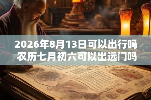 2026年8月13日可以出行吗 农历七月初六可以出远门吗