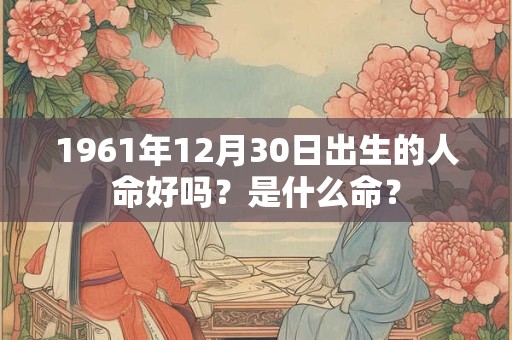 1961年12月30日出生的人命好吗？是什么命？