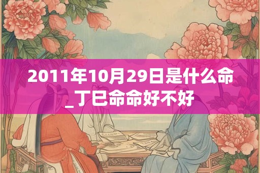 2011年10月29日是什么命_丁巳命命好不好 2011年10月29日是什么命_丁巳命命好不好
