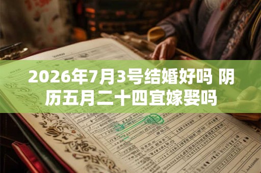 2026年7月3号结婚好吗 阴历五月二十四宜嫁娶吗