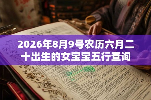 2026年8月9号农历六月二十出生的女宝宝五行查询 2026年8月9号农历六月二十出生的女宝宝五行查询