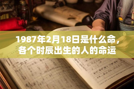 1987年2月18日是什么命,各个时辰出生的人的命运 1987年2月18日是什么命,各个时辰出生的人的命运