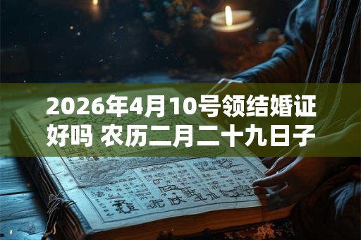 2026年4月10号领结婚证好吗 农历二月二十九日子好吗