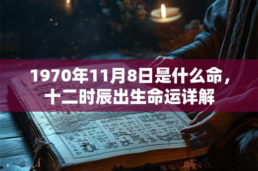 1970年11月8日是什么命，十二时辰出生命运详解
