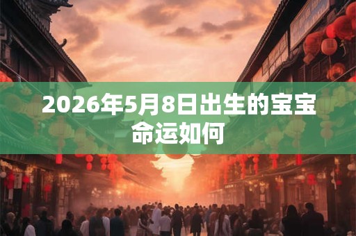 2026年5月8日出生的宝宝命运如何 2026年5月8日出生的宝宝命运如何
