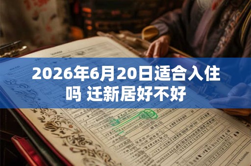 2026年6月20日适合入住吗 迁新居好不好