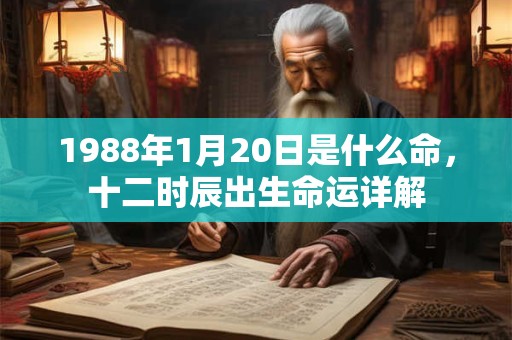 1988年1月20日是什么命,十二时辰出生命运详解 1988年1月20日是什么命,十二时辰出生命运详解