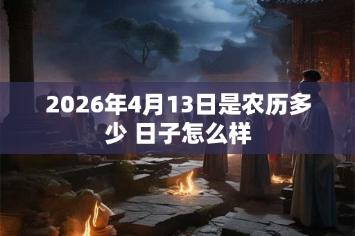 2026年4月13日是农历多少 日子怎么样