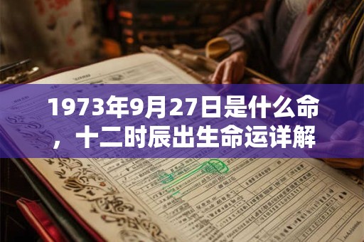 1973年9月27日是什么命,十二时辰出生命运详解 1973年9月27日是什么命,十二时辰出生命运详解