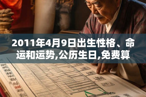 2011年4月9日出生性格、命运和运势,公历生日,免费算命