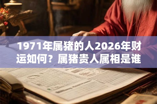 1971年属猪的人2026年财运如何?属猪贵人属相是谁? 1971年属猪的人2026年财运如何?属猪贵人属相是谁?