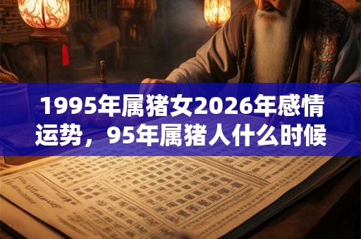 1995年属猪女2026年感情运势,95年属猪人什么时候结婚好? 1995年属猪女2026年感情运势,95年属猪人什么时候结婚好?