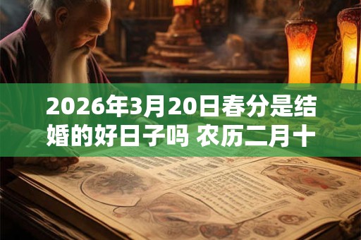 2026年3月20日春分是结婚的好日子吗 农历二月十八办婚礼好吗 2026年3月20日春分是结婚的好日子吗 农历二月十八办婚礼好吗