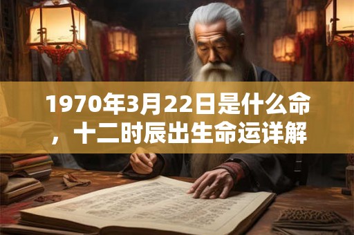 1970年3月22日是什么命，十二时辰出生命运详解