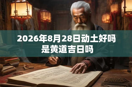 2026年8月28日动土好吗 是黄道吉日吗