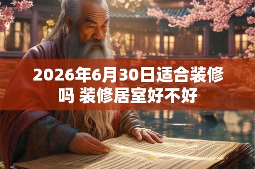 2026年6月30日适合装修吗 装修居室好不好