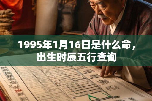 1995年1月16日是什么命，出生时辰五行查询