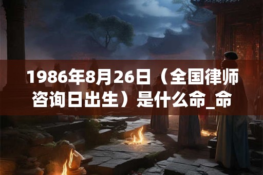 1986年8月26日（全国律师咨询日出生）是什么命_命运如何