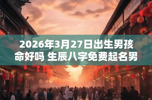 2026年3月27日出生男孩命好吗 生辰八字免费起名男孩 2026年3月27日出生男孩命好吗 生辰八字免费起名男孩