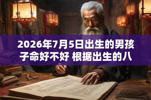 2026年7月5日出生的男孩子命好不好 根据出生的八字取名字