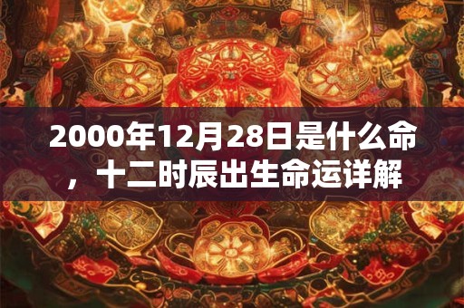 2000年12月28日是什么命,十二时辰出生命运详解 2000年12月28日是什么命,十二时辰出生命运详解