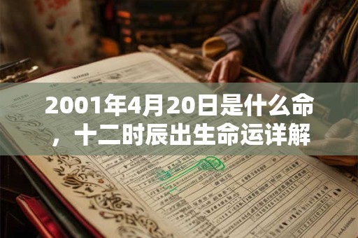 2001年4月20日是什么命，十二时辰出生命运详解