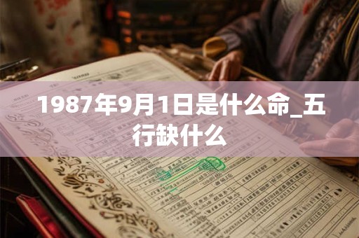 1987年9月1日是什么命_五行缺什么
