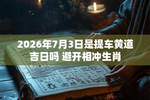 2026年7月3日是提车黄道吉日吗 避开相冲生肖