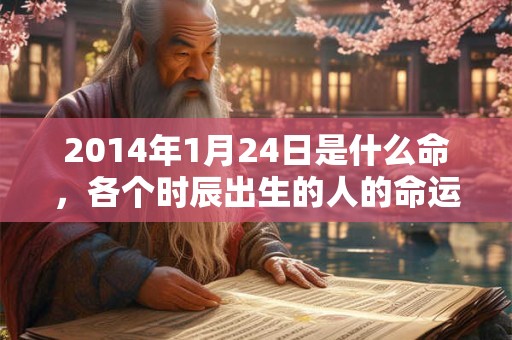 2014年1月24日是什么命，各个时辰出生的人的命运