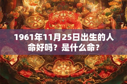 1961年11月25日出生的人命好吗？是什么命？