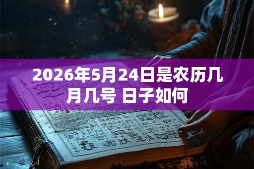 2026年5月24日是农历几月几号 日子如何