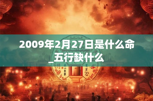 2009年2月27日是什么命_五行缺什么