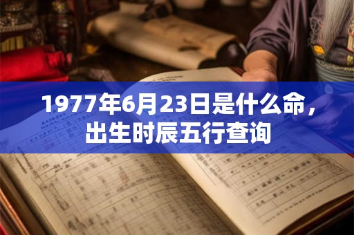 1977年6月23日是什么命，出生时辰五行查询