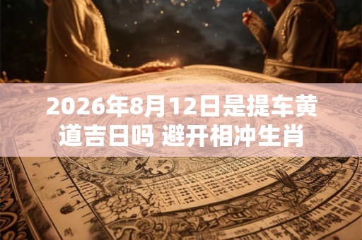 2026年8月12日是提车黄道吉日吗 避开相冲生肖 2026年8月12日是提车黄道吉日吗 避开相冲生肖