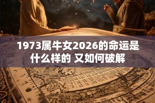 1973属牛女2026的命运是什么样的 又如何破解