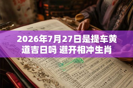 2026年7月27日是提车黄道吉日吗 避开相冲生肖 2026年7月27日是提车黄道吉日吗 避开相冲生肖