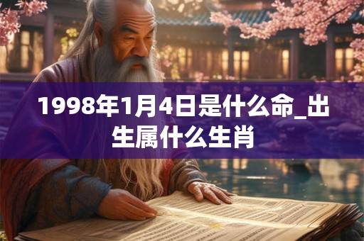 1998年1月4日是什么命_出生属什么生肖