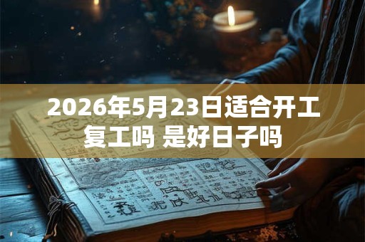 2026年5月23日适合开工复工吗 是好日子吗