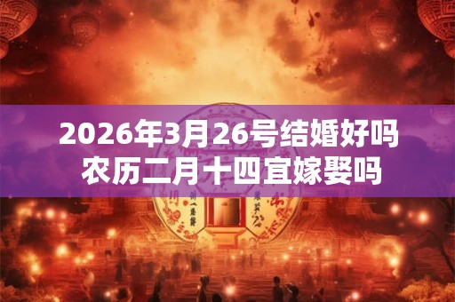 2026年3月26号结婚好吗 农历二月十四宜嫁娶吗 2026年3月26号结婚好吗 农历二月十四宜嫁娶吗