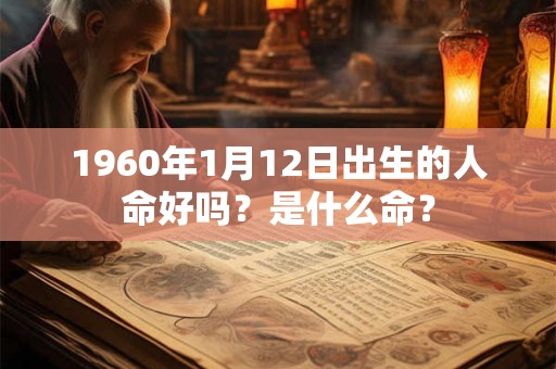 1960年1月12日出生的人命好吗？是什么命？